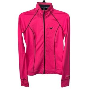 HOLLISTER CALIFORNIA Sport Athletic Jacket Hot Pink Slim Fit Womens Size XS S